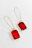 Modern Love Earrings - Red