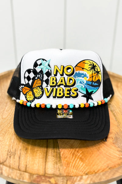 Custom Trucker Hat - No Bad Vibes