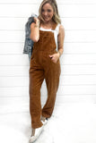 The Riley Corduroy Overalls - Caramel