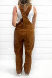 The Riley Corduroy Overalls - Caramel