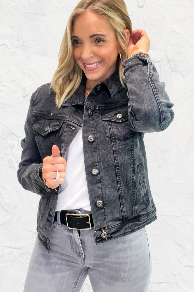 Ready For It Denim Jacket - Vintage Black
