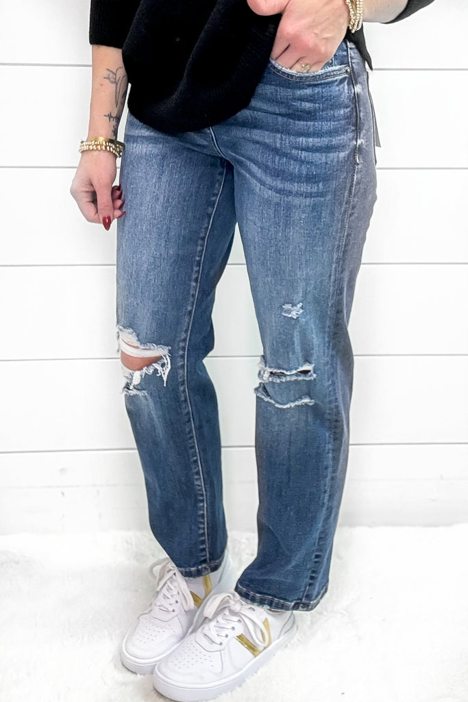 The Demi High Rise Relaxed Straight Jean