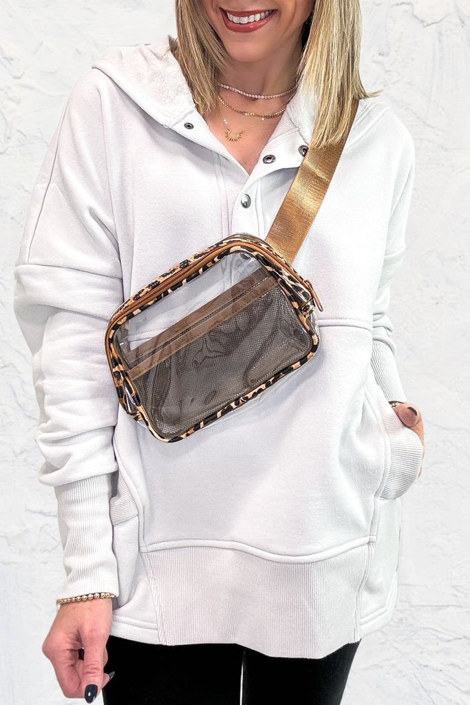 Carry It All Clear Belt Bag - Leopard