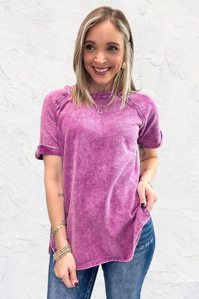 Simple Day Top - Plum