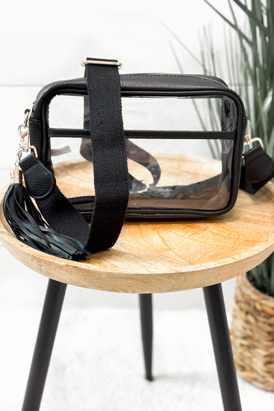All For It Clear Bag - Black