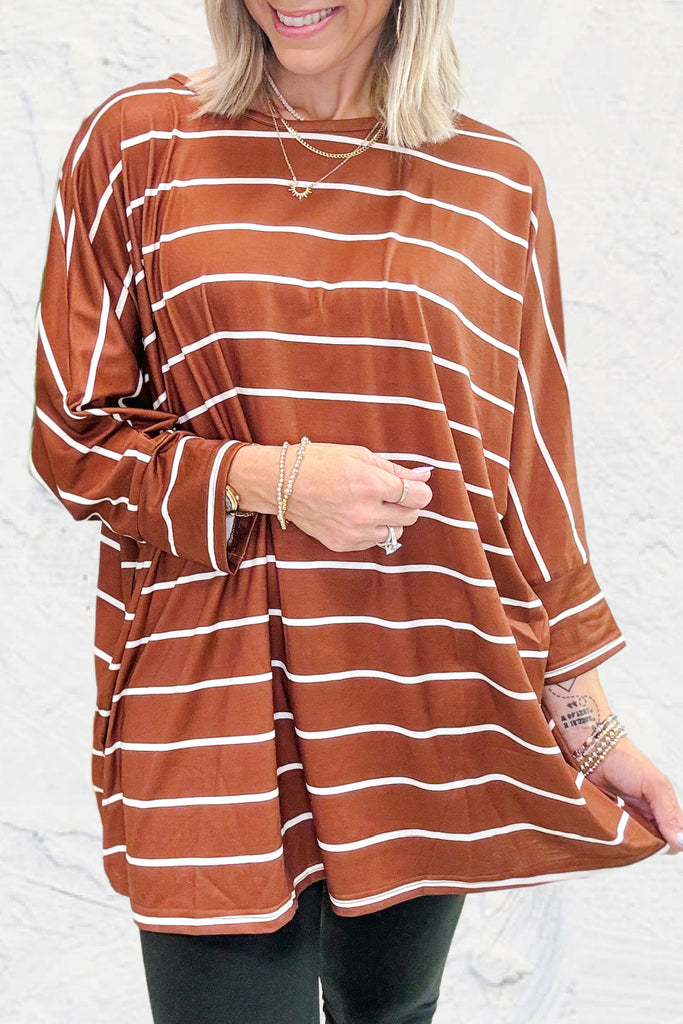 Simple and True Tunic Top - Rust