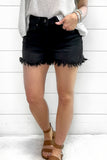 The Emily Mid Rise Shorts - Black