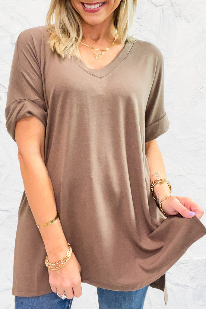 On The Go Top - Mocha