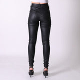 All About It Coated Jeggings - Black