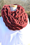 Don't Let Go Infinity Scarf - Cranberry