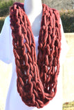 Don't Let Go Infinity Scarf - Cranberry