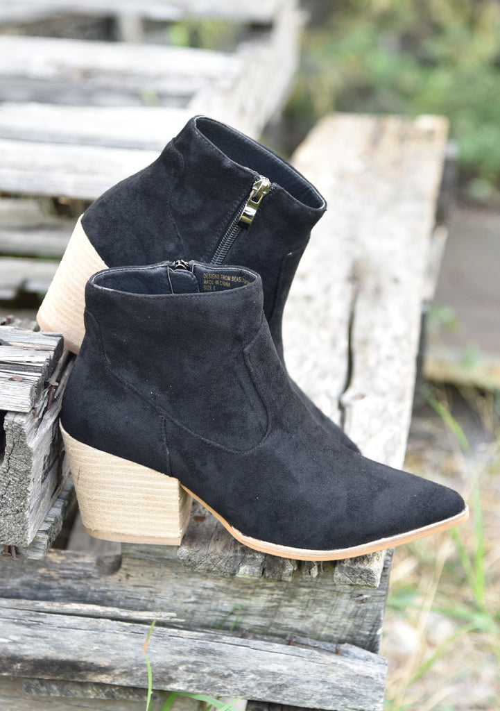 Take Me Anywhere Booties - Black