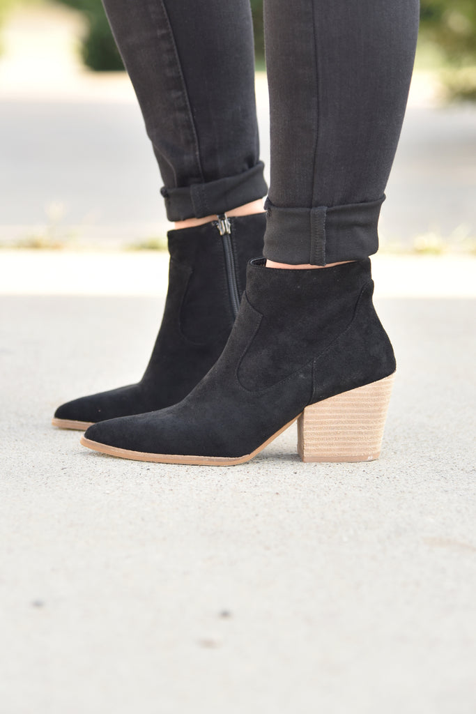 Take Me Anywhere Booties - Black