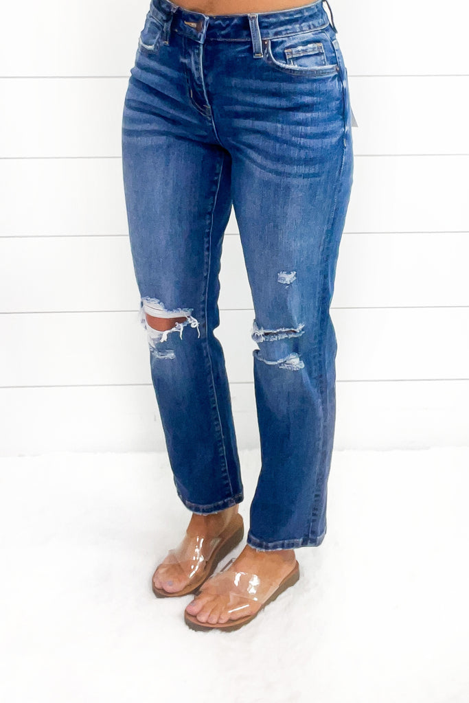The Demi High Rise Relaxed Straight Jean