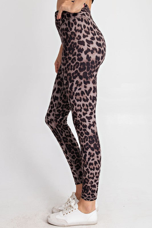Let's Rock Leggings - Dark Leopard