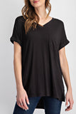 Not So Basic Boyfriend Tee - Black