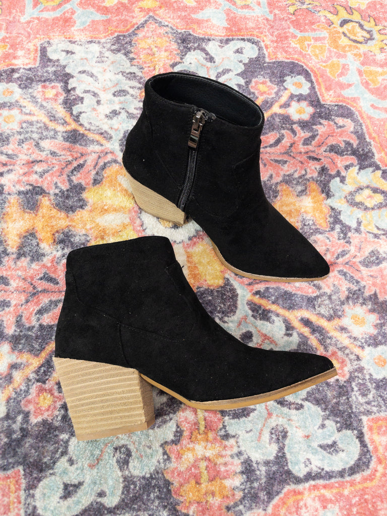 Take Me Anywhere Booties - Black
