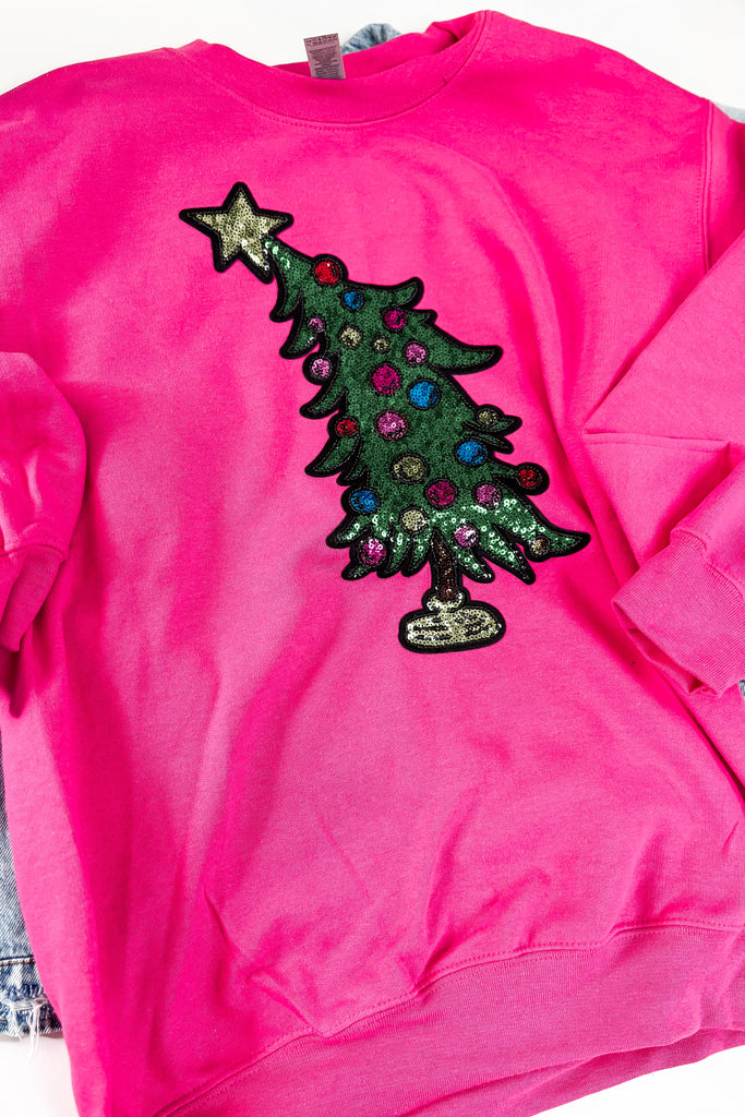 Sequin Tree Sweatshirt