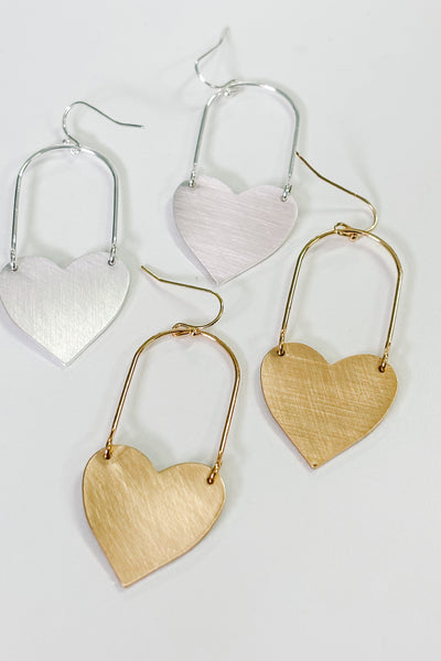 Heart Drop Earrings