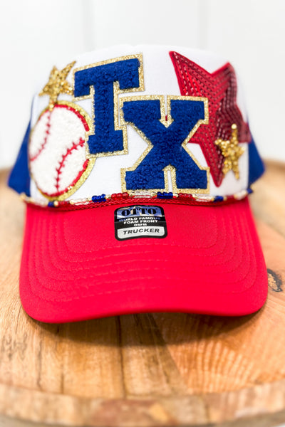 Custom Trucker Hat - TX Baseball