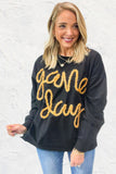 Game Day Corded Tinsel Pullover
