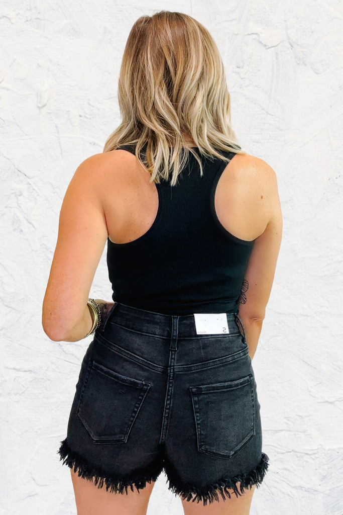 On The Move Racerback Bodysuit - Black