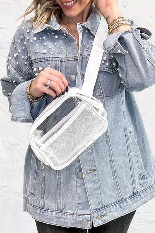 Carry It All Clear Belt Bag - White