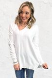 Simply Heaven V-Neck Sweater - Ivory