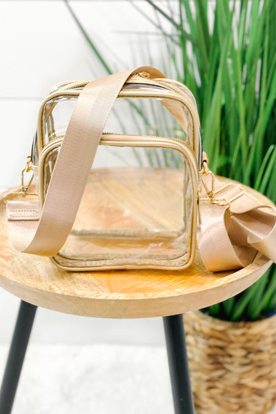 The Sophia Clear Bag - Gold