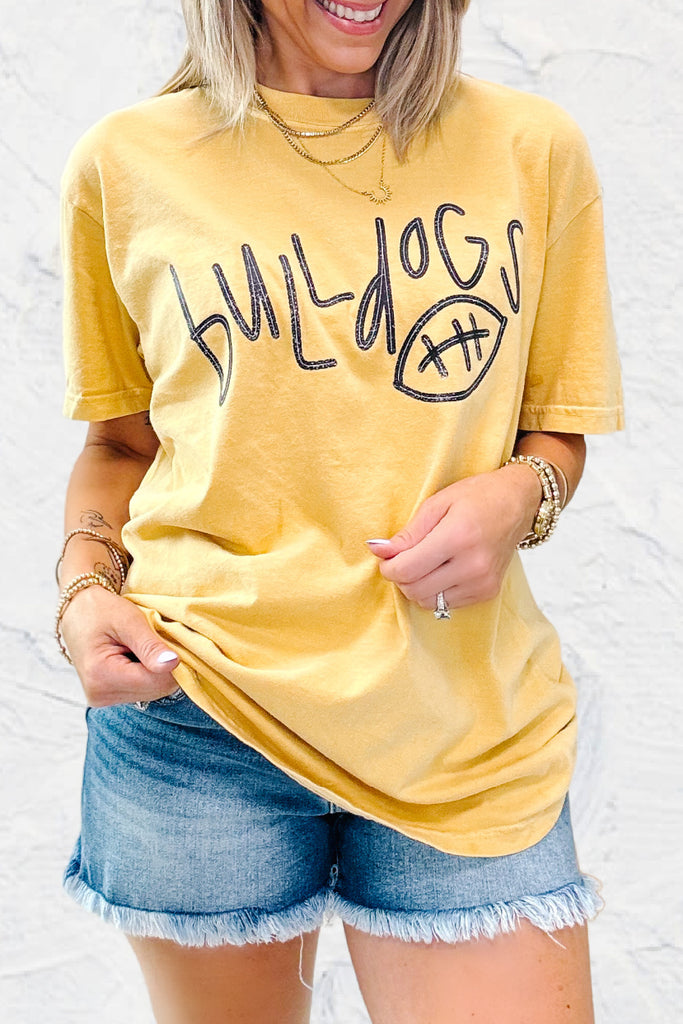 Bulldogs Tee - Mustard