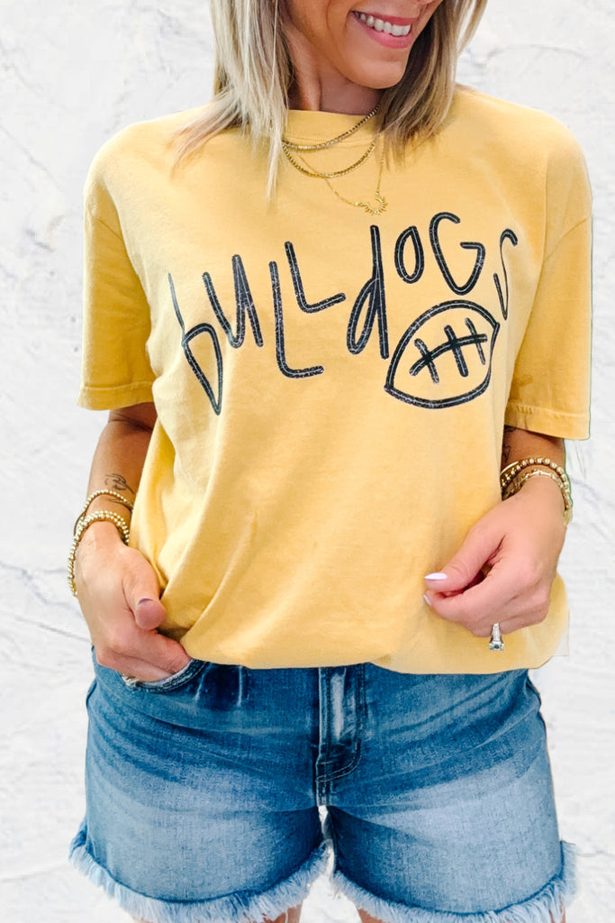 Bulldogs Tee - Mustard