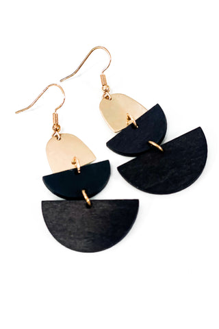 All For You Earrings - Black