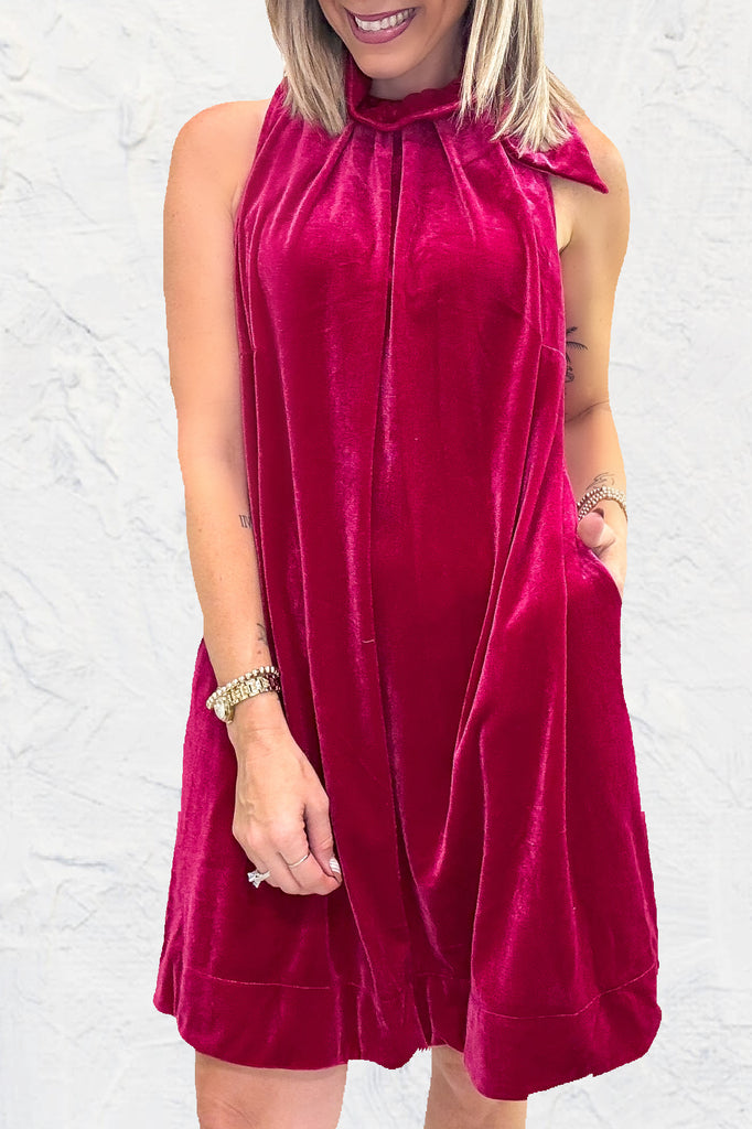 All For Love Dress - Cranberry