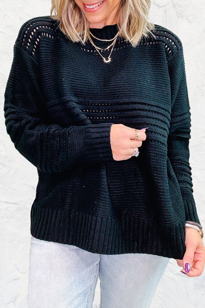 Chic and Sassy Sweater - Black