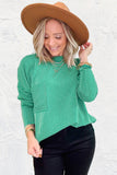 Simple Perfection Corded Top - Green