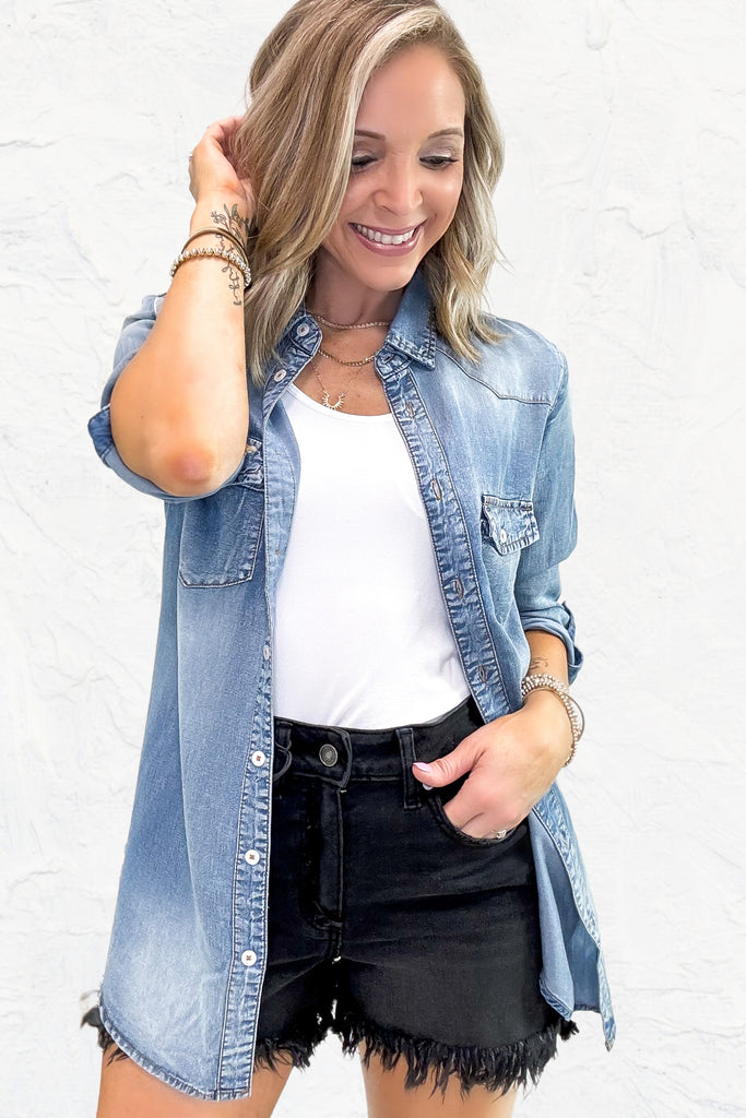 Easy Going Denim Top