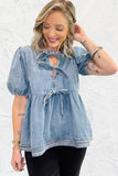 City Chic Denim Top