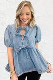 City Chic Denim Top