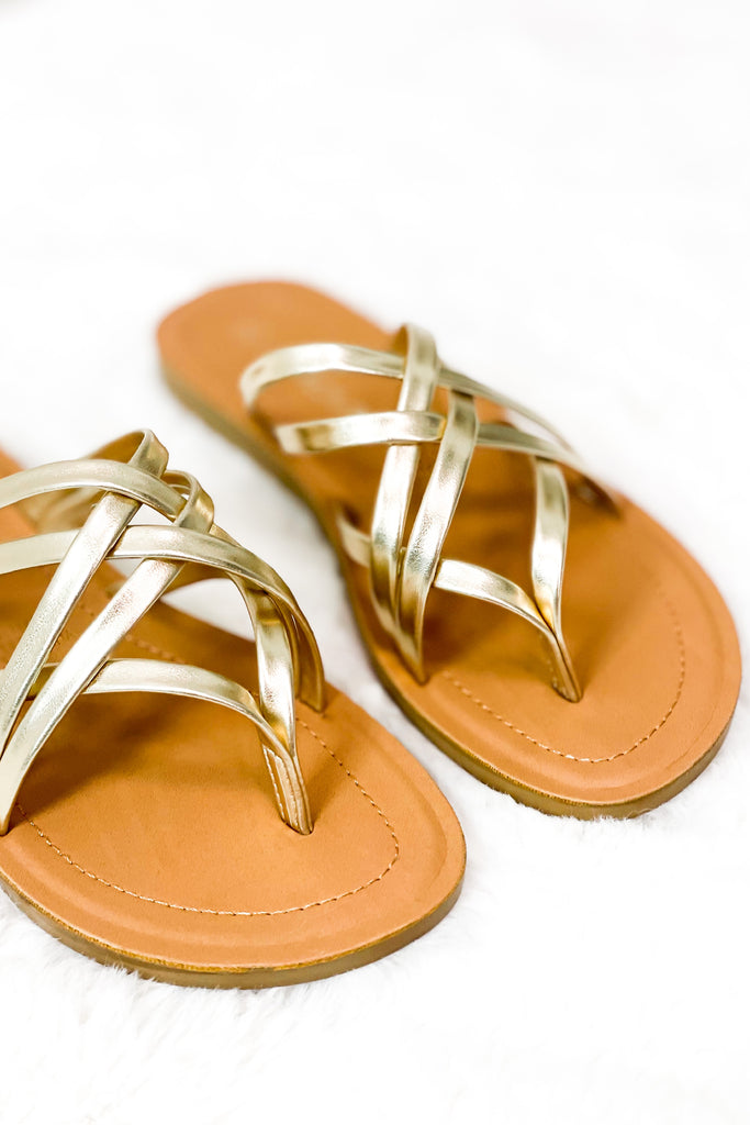 The Cleo Sandals - Gold