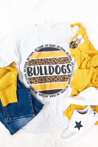 Leopard Bulldogs Go Team Tee