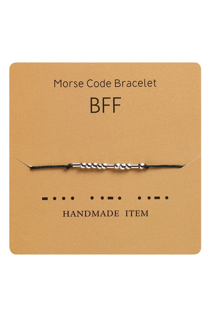 BFF Morse Code Bracelet Set | Silver, Gold, and Rose Gold | CA Souls – CA  SOULS