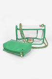 Clearly Classy Convertible Crossbody - Green
