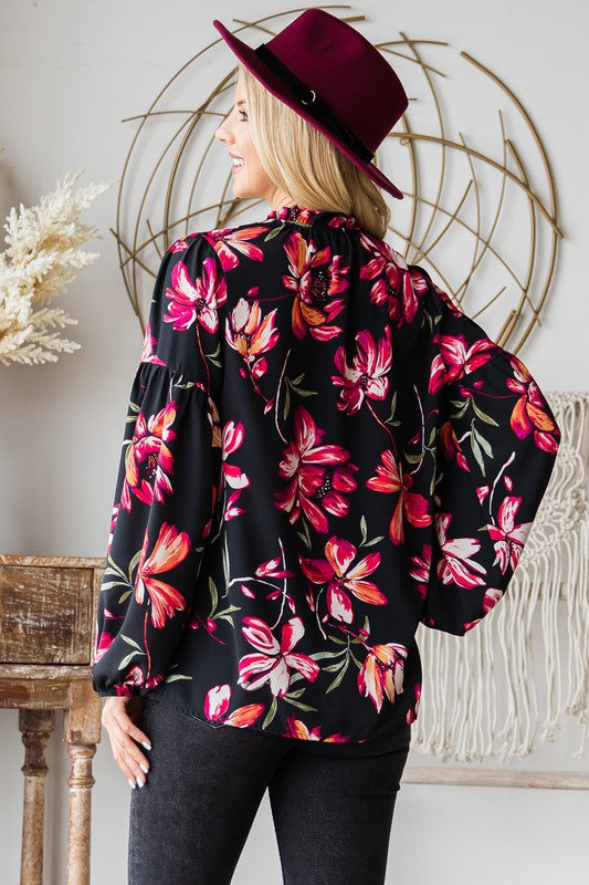 Tropical Nights Top - Black