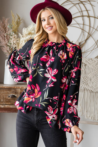 Tropical Nights Top - Black