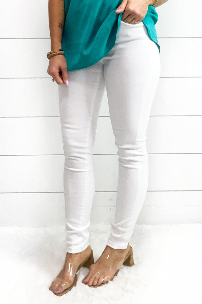 The Alix High Rise Skinny Jeans - White