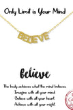 BELIEVE NECKLACE - GOLD