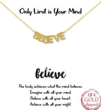 BELIEVE NECKLACE - GOLD