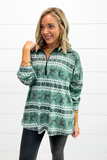 Sweet Tracts Pullover - Green