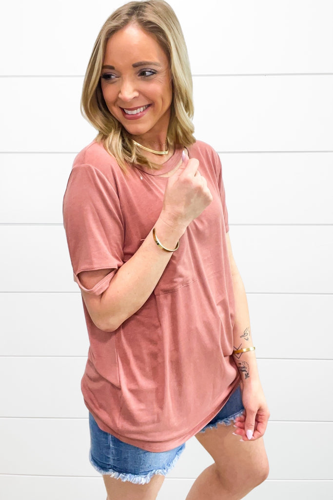 Eye For You Top -Light Mauve