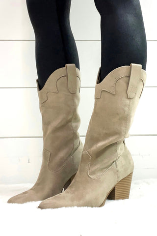 Out and About  Boots - Taupe
